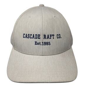 Cascade Raft Co. Est. 1985 Snapback Hat Beige One Size Adjustable Lane Rack
